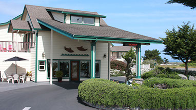 photo of the front entrance to Emerald Dolphin Inn