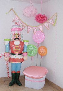 The Nutcracker, lollipops and more are the theme for this beautiful party.